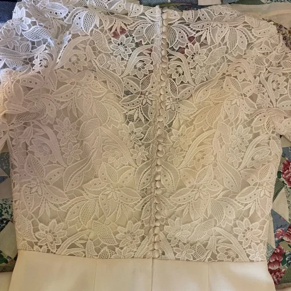 TK DELANEY WEDDING Long Sleeve Lace Dress in size 12 - Picture 15 of 16